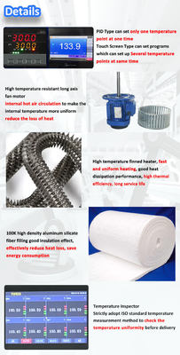 Industriële droogoven voor hoge temperaturen 600℃ voor chemische verwerking