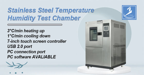 Thermostatische stabiliteitsconstante vochtigheidskamer met vochtigheids- en temperatuurregeling Constante temperatuur- en vochtigheidsbox
